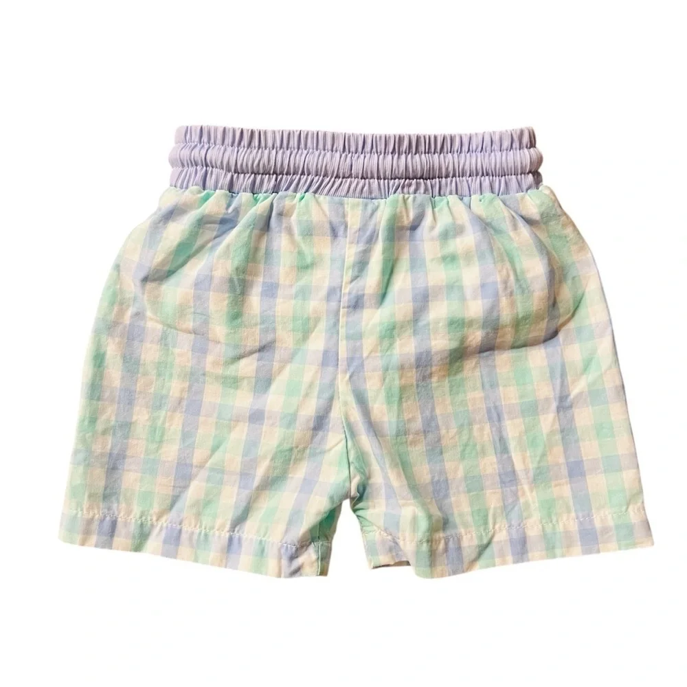 Eliza James Kids Plaid Baby Boy Swim Trunks Size 3 Months